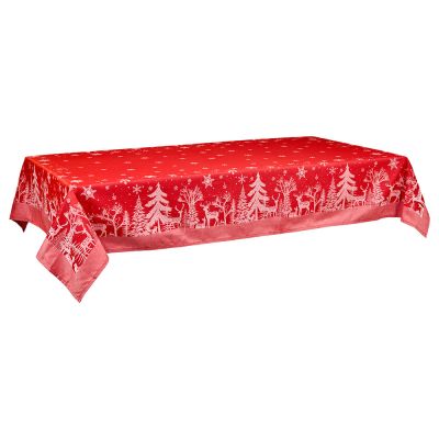 Tovaglia di natale Rossa con stampa 150x320 cm